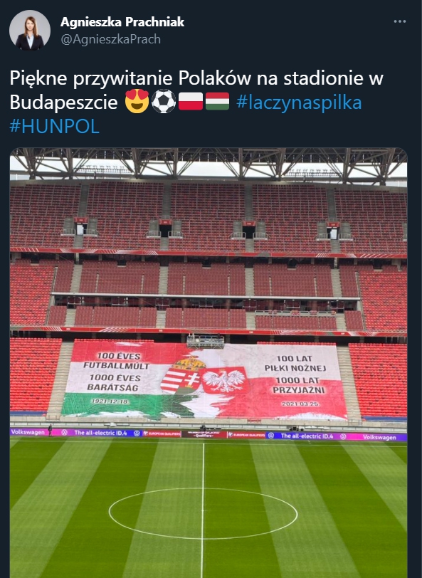 Tak Węgrzy powitali Polaków na stadionie w Budapeszcie!